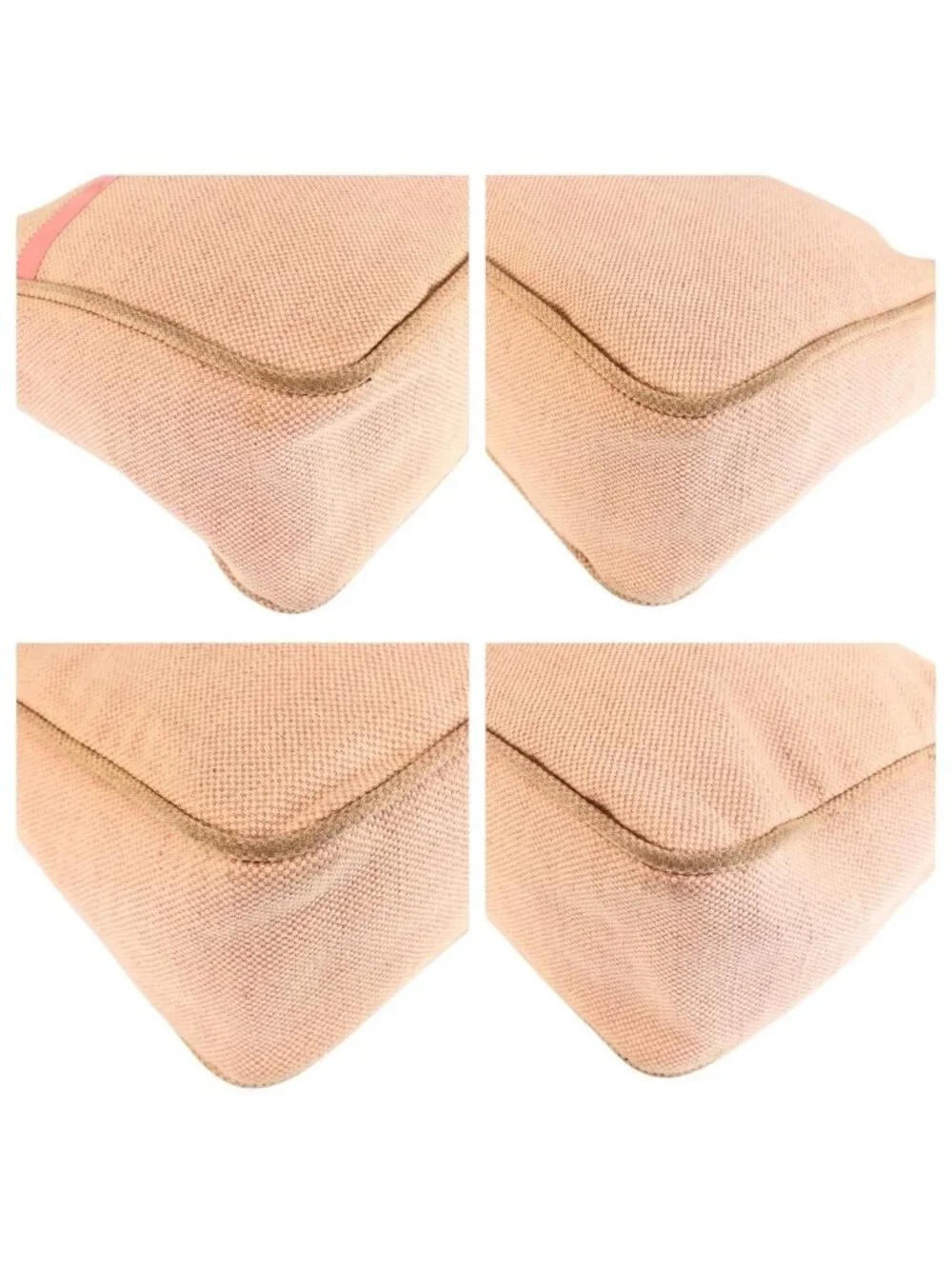 Prada Pink Canvas Handbag Pouch